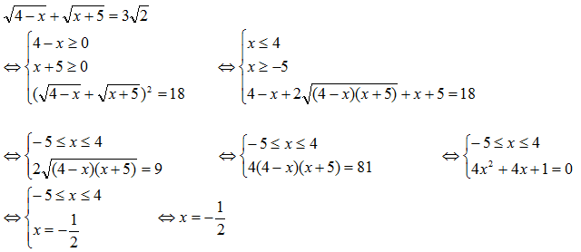 4 phương pháp giải phương trình vô tỷ - Toán cấp 2-3