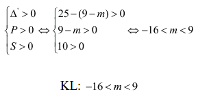 Điều kiện về nghiệm của phương trình bậc hai-5