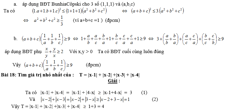 Bất đẳng thức, tìm giá trị min-max của biểu thức-10