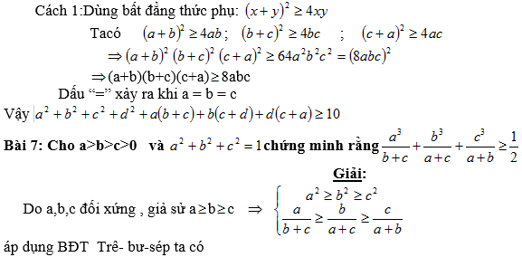 Bất đẳng thức, tìm giá trị min-max của biểu thức-4