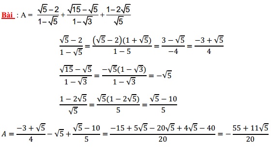 Chuyên đề căn bậc hai ôn thi vào lớp 10-1