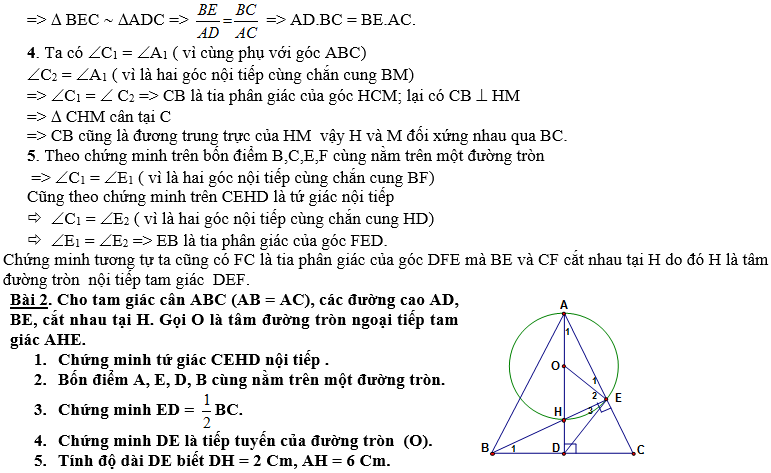 Ôn tập Hình học thi vào cấp 3 (lớp 10)-5