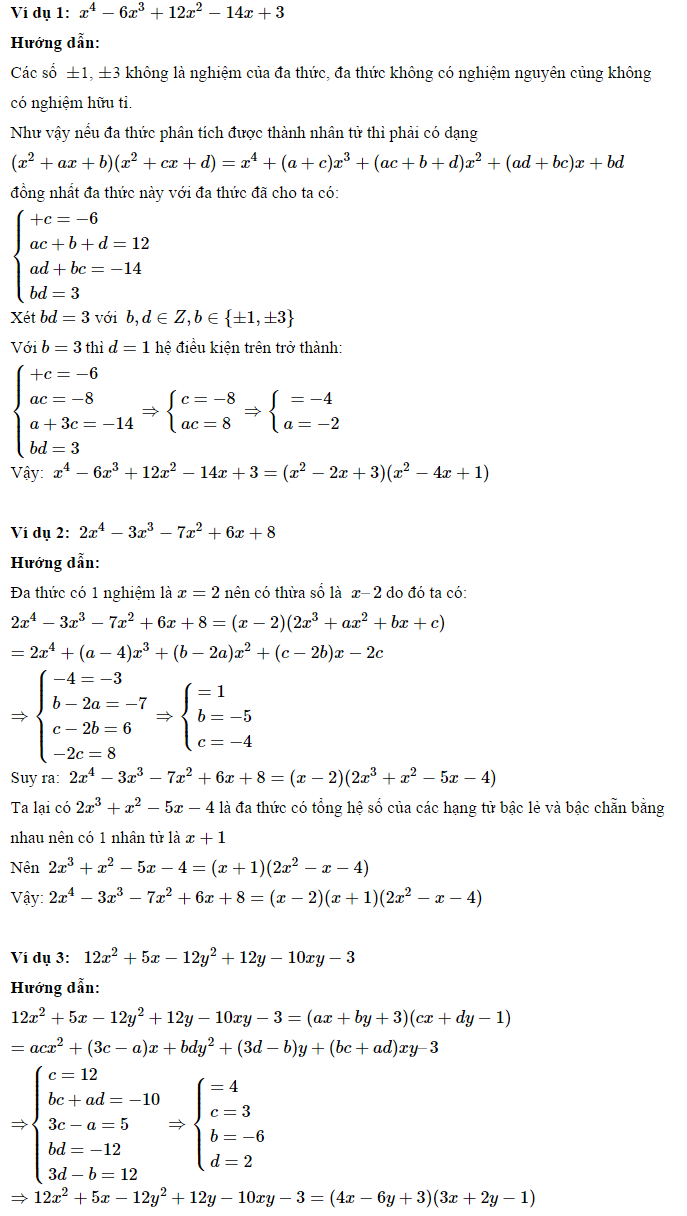 Phương pháp phân tích đa thức thành nhân tử - Toán 8-4