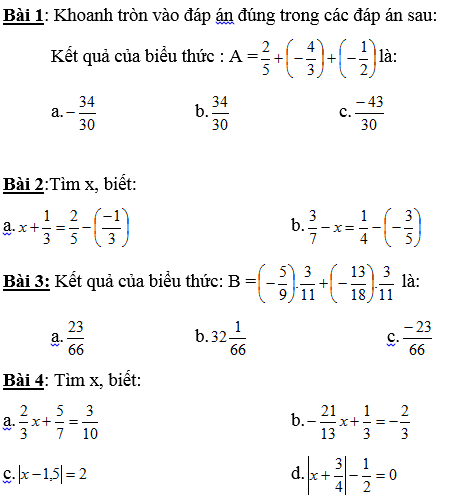 Ôn lại Toán 7 qua các bài tập-1