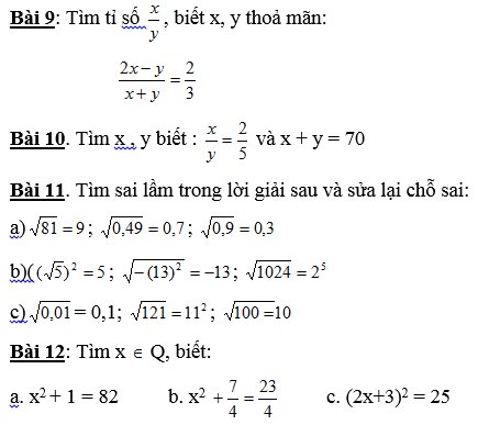 Ôn Lại Toán 7 Qua Các Bài Tập - Toán Cấp 2