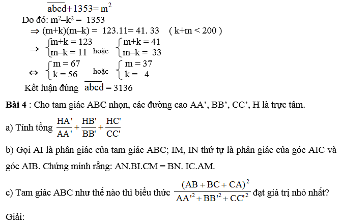 15 Bài toán Bồi dưỡng HSG Toán Lớp 8-2