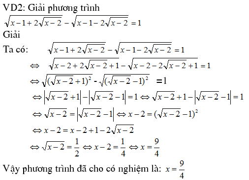 4 phương pháp giải phương trình vô tỷ - Toán cấp 2-2