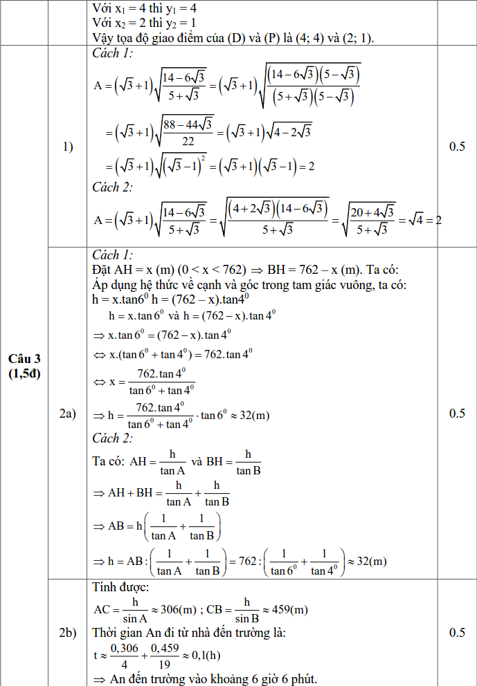 Đề thi tuyển sinh vào 10 môn Toán TP Hồ Chí Minh 2017 - 2018 có đáp án-2