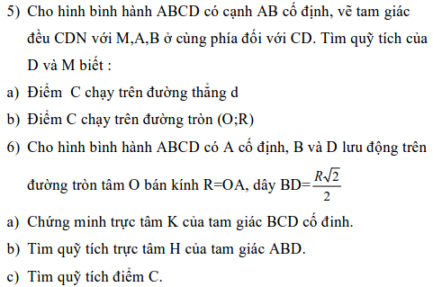 Ứng dụng phép biến hình để giải bài toán quỹ tích-3