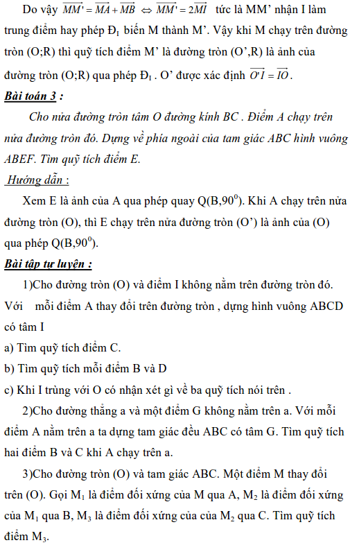 Ứng dụng phép biến hình để giải bài toán quỹ tích-8