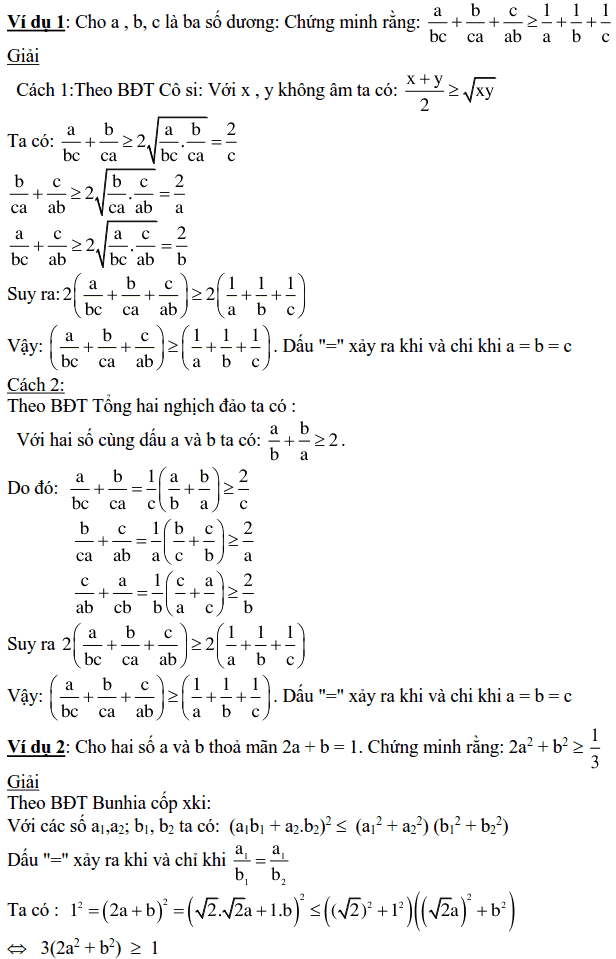 Thông tin về chứng minh bất đẳng thức