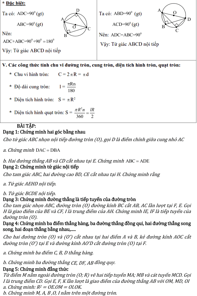 Chủ đề 2: Đường tròn - Phần Hình học-5