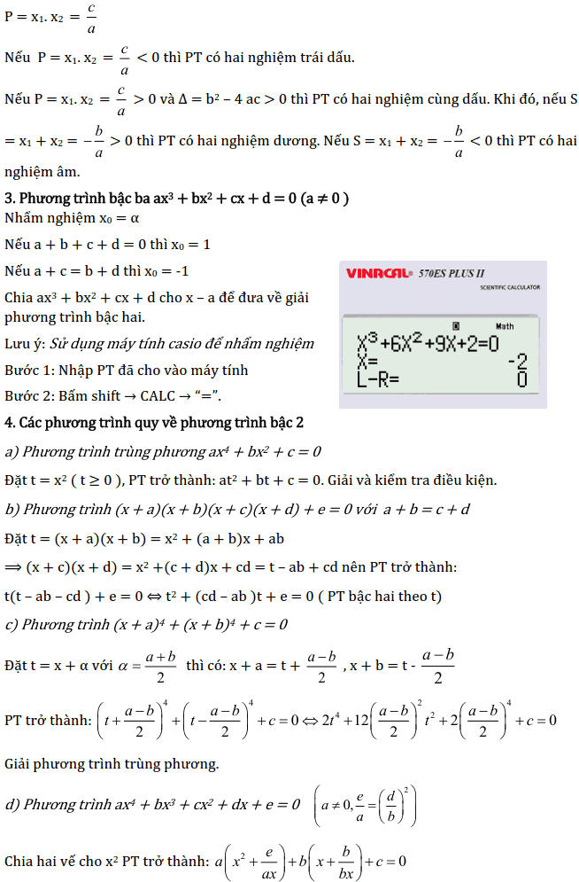 Chủ đề 3: Phương trình và Hệ phương trình - Phần Đại số-3