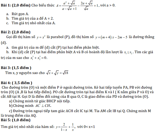 Đề thi Toán vào 10 THPT chuyên Lê Quý Đôn - Bình Định 2014 - 2015-1