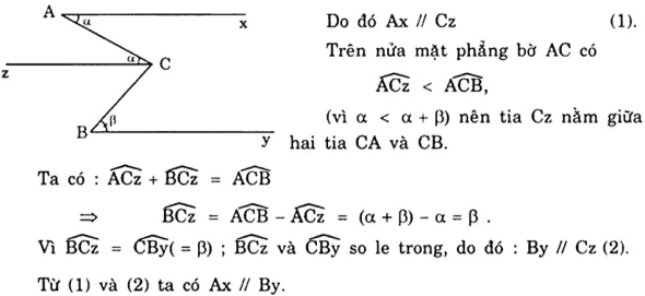 Vẽ thêm yếu tố phụ để chứng minh hai đường thẳng song song-5