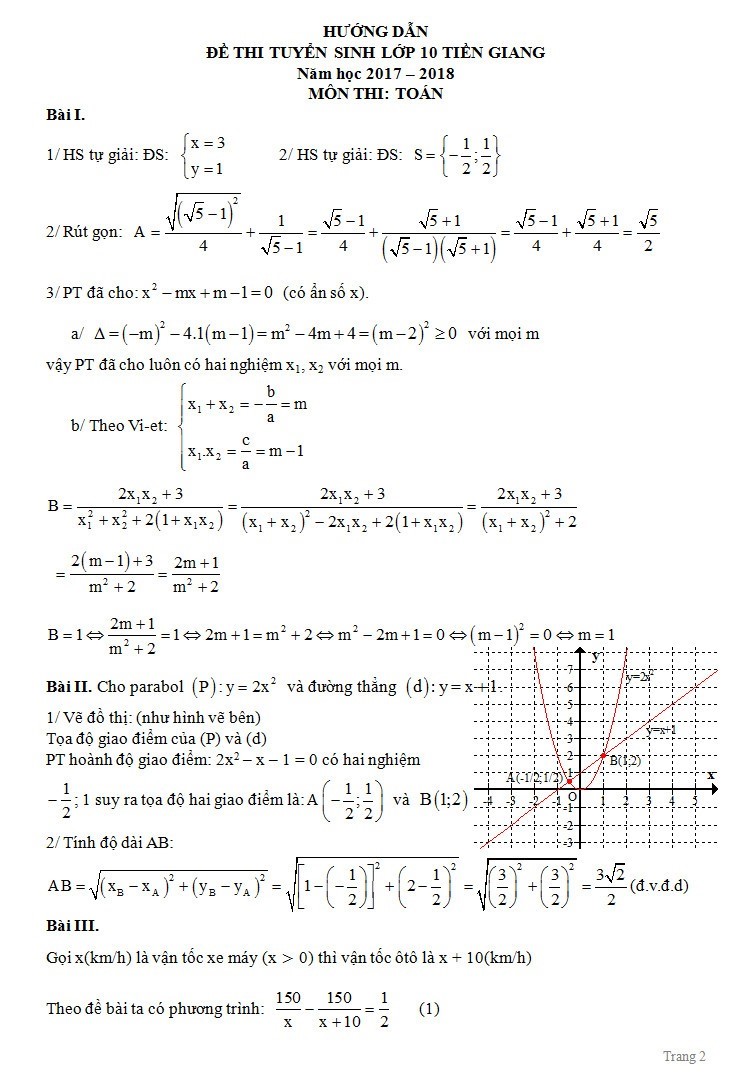 Đề thi Toán vào 10 tỉnh Tiền Giang năm 2017 - 2018-1